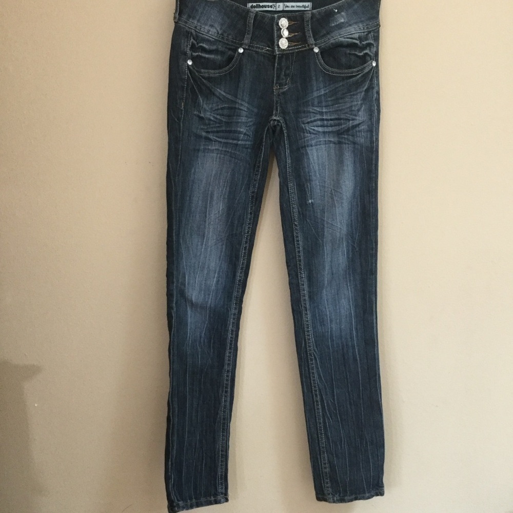 Dollhouse Women's Deep Blue Skinny Jeans Size 2